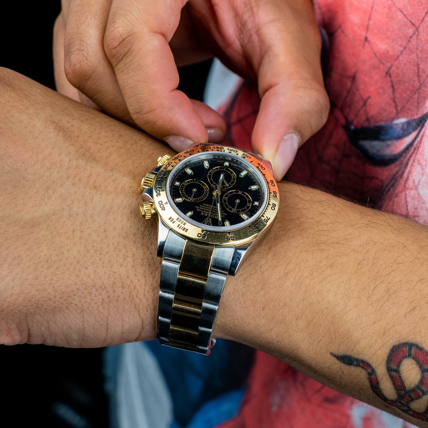 Rolex Daytona 40mm Two Tone Yellow Gold & Steel, Black Dial Ref. 116503