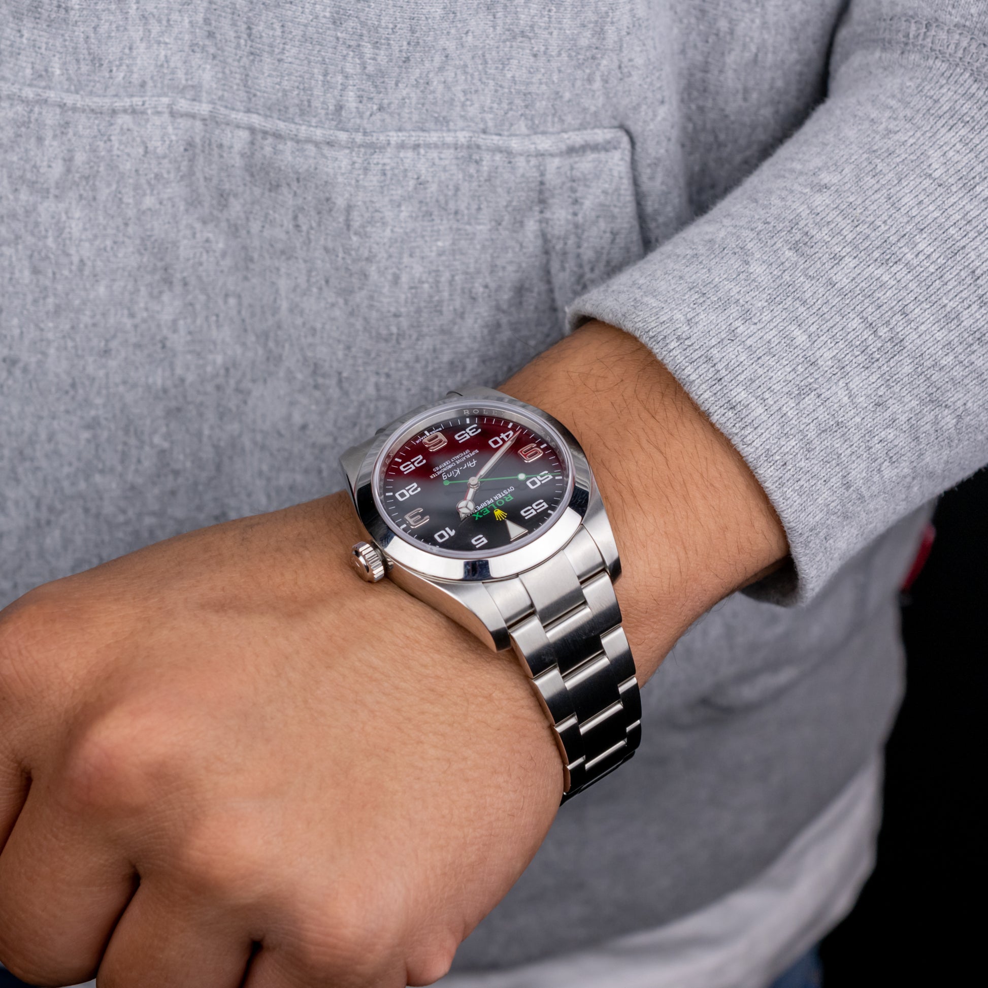 Black Dial Rolex Air King Rolex Air-King 40mm, Stainless Steel