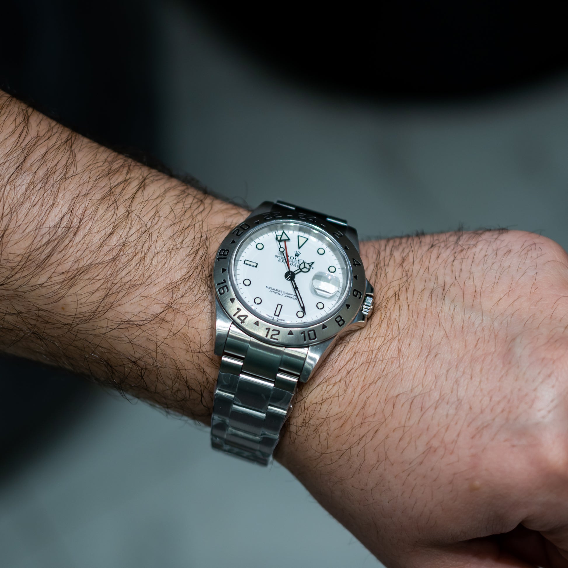 Rolex Explorer 40mm Polar White Dial Mercedes Hands 16570