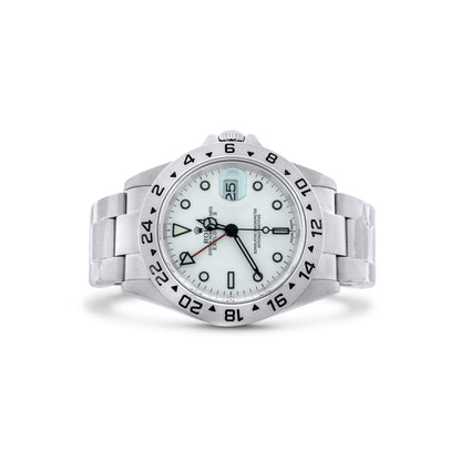Rolex Explorer 40mm Polar White Dial Mercedes Hands Ref. 16570
