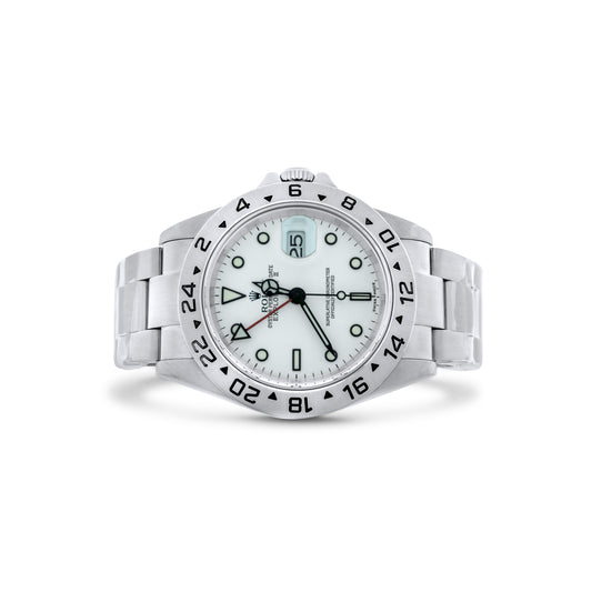 Rolex Explorer 40mm Polar White Dial Mercedes Hands Ref. 16570