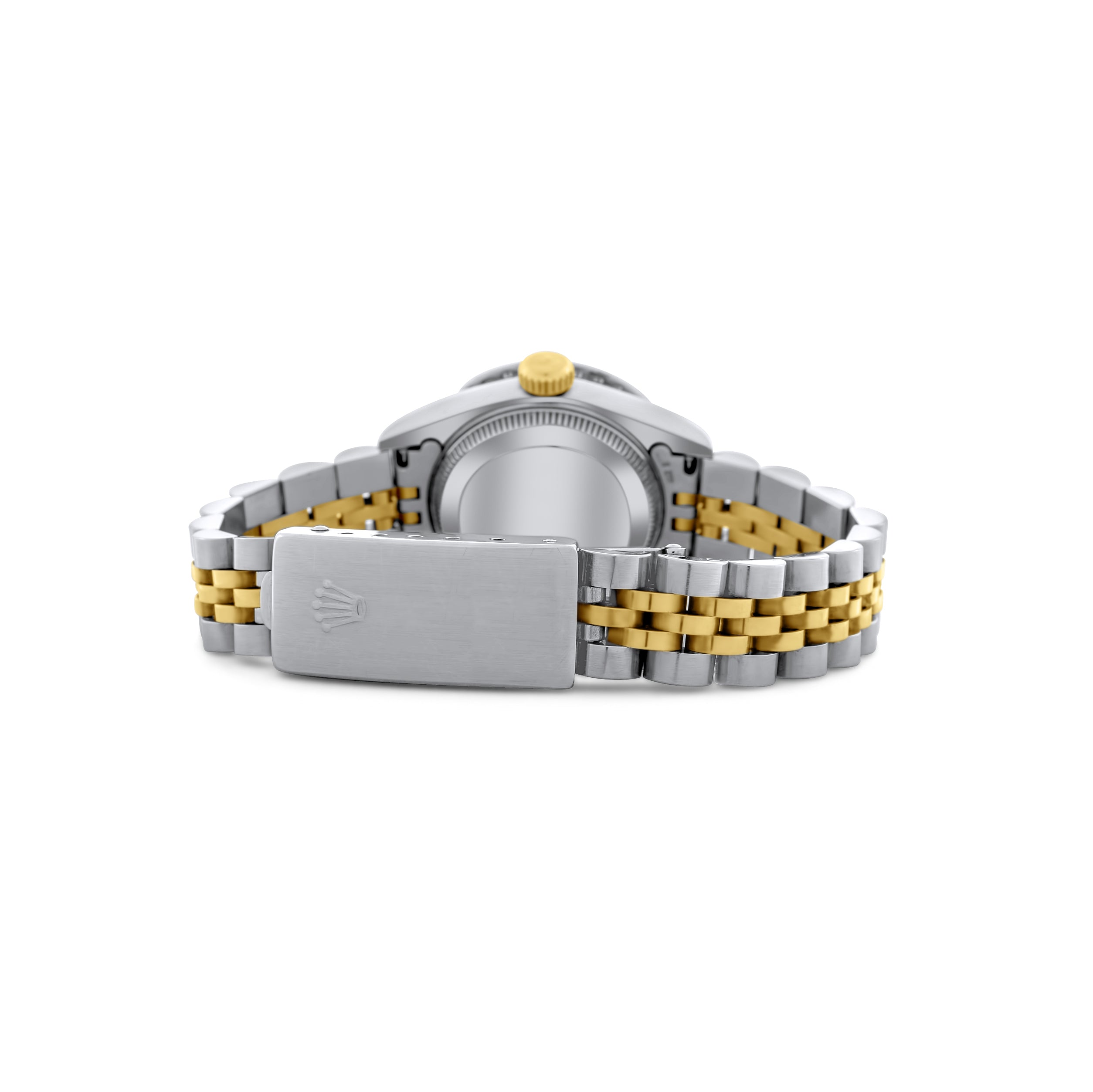 Rolex Datejust 26mm Ladies Two Tone Yellow Gold Steel Champagne Di NYC Luxury