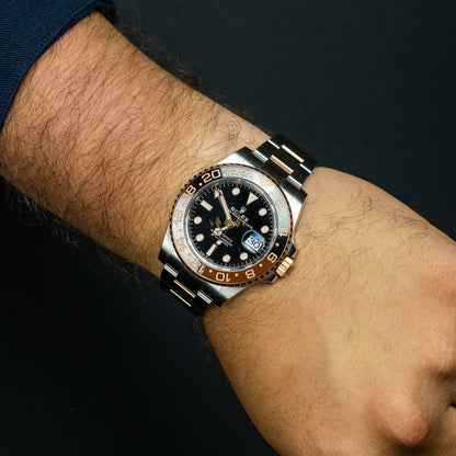 Rolex Gmt Master Two Tone On Wrist Rolex GMT Master II, Two Tone