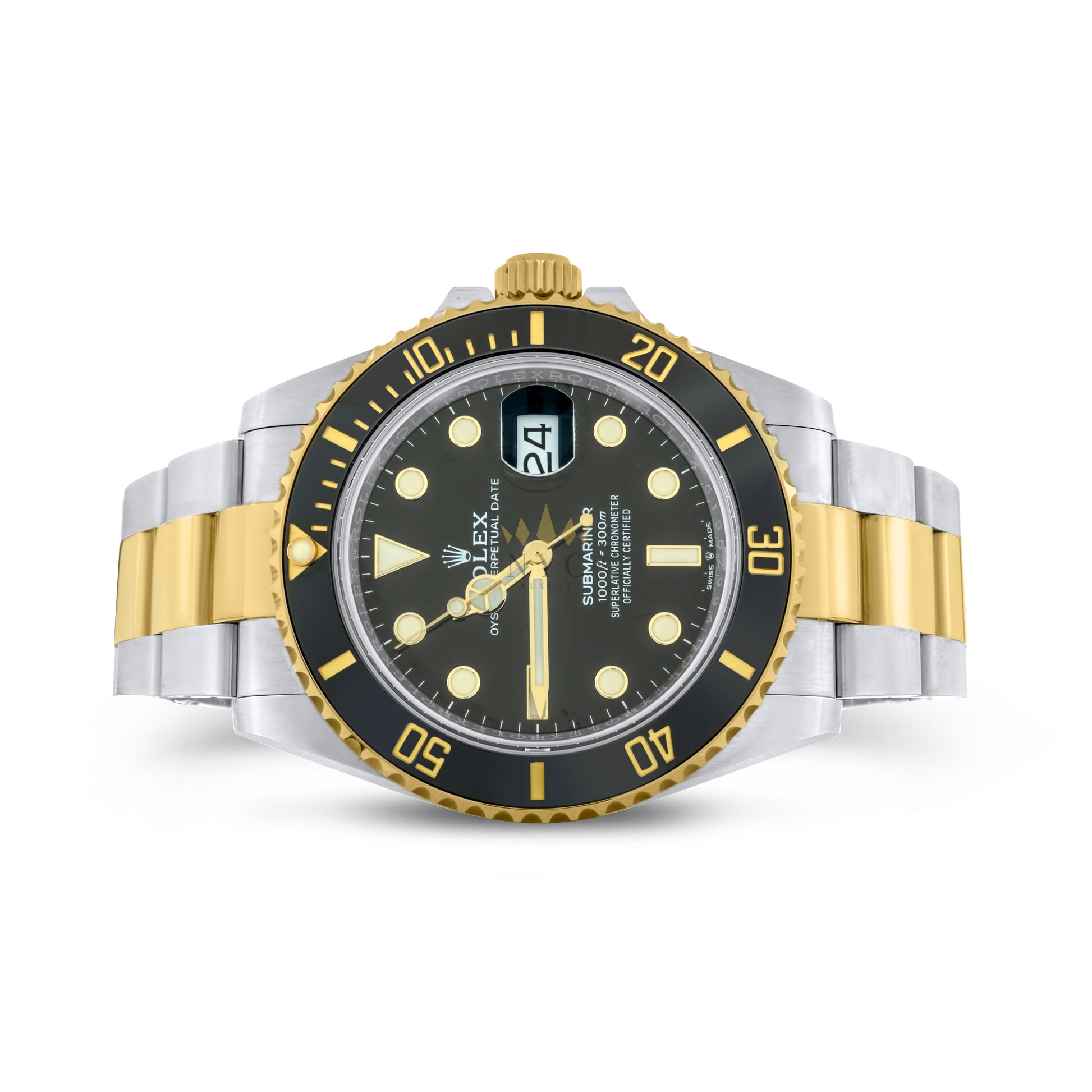 Rolex Submariner Two-Tone Yellow Gold And Steel, 41mm Case, Black