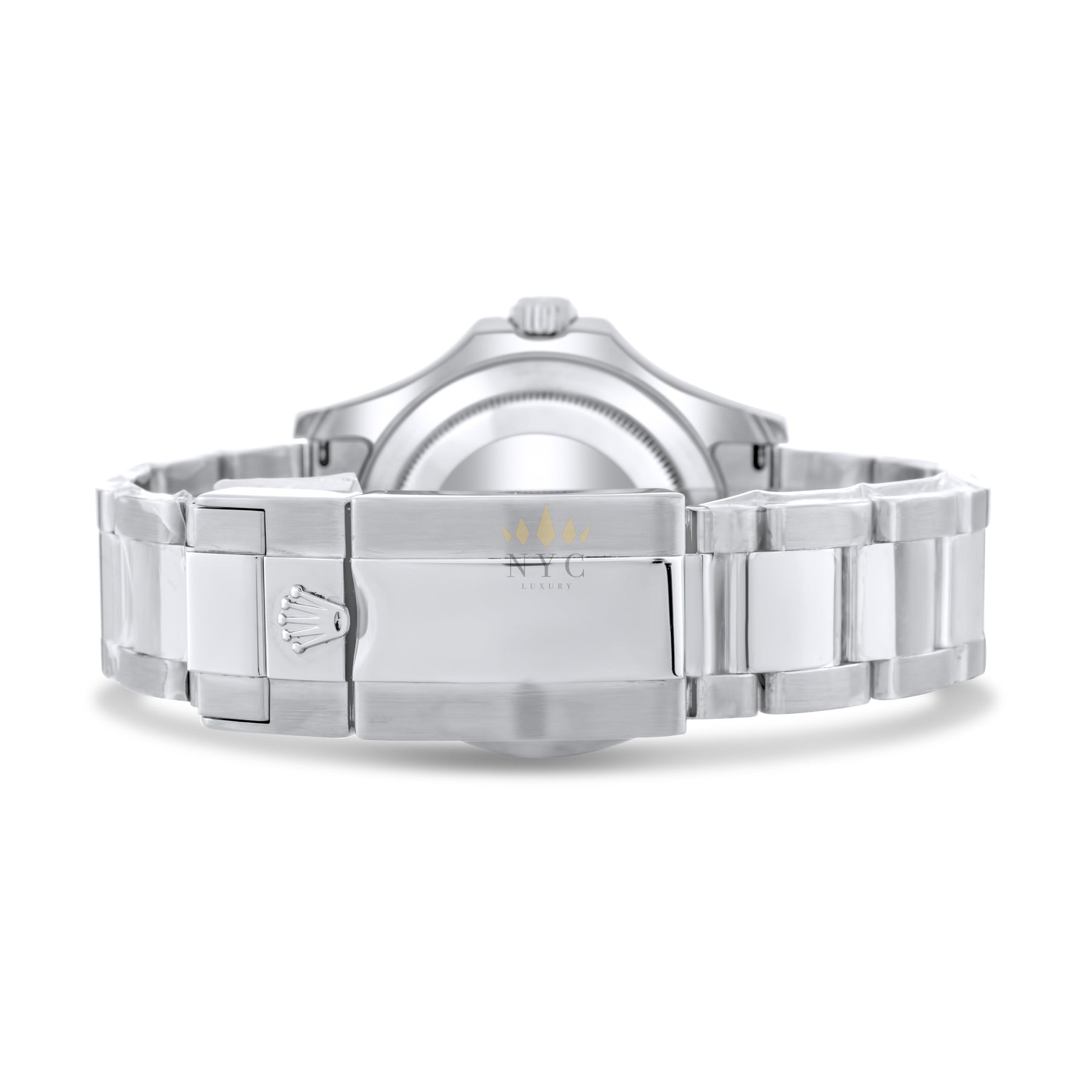 Rolex Yacht-Master 40MM Platinum Bezel/Blue Dial Stainless Steel Watch