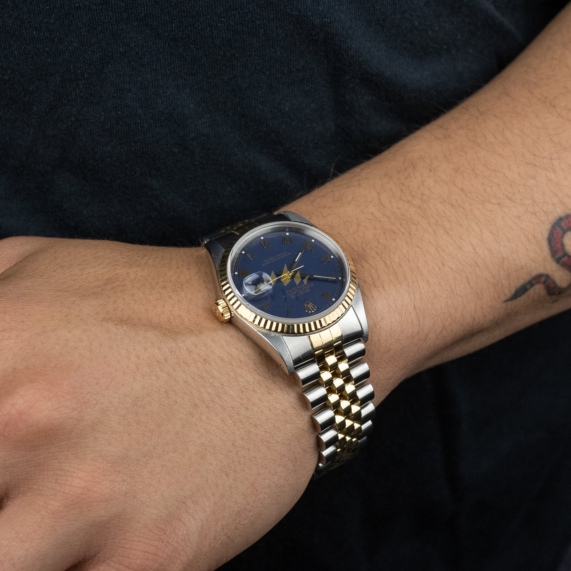 Jubilee Bracelet 36mm Jubilee Rolex Datejust 36mm Two Tone Yellow