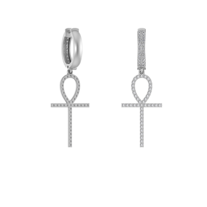 14K Gold Diamond earring 0.77 CTW