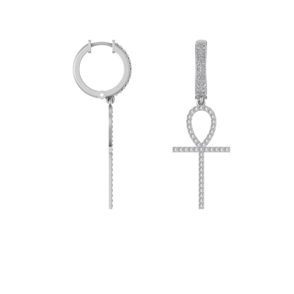 14K Gold Diamond earring 0.77 CTW