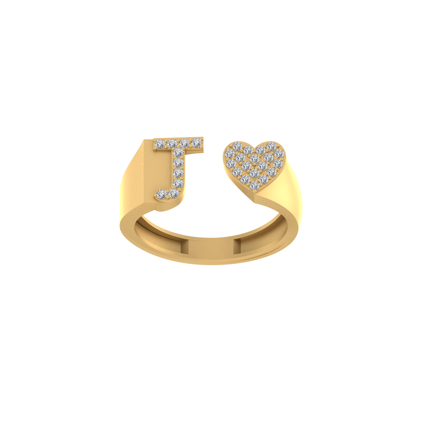 Letter j 2025 gold ring