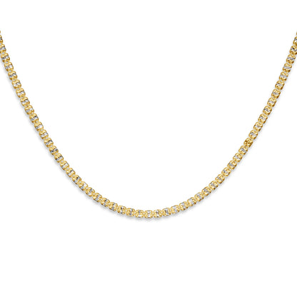 14K Ice Link Chain 2.5-4.5mm