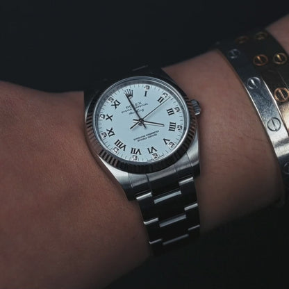 Rolex Air King, 34mm, Stainless Steel, Engine Turn Bezel, Oyster Bracelet, Ref. 114210