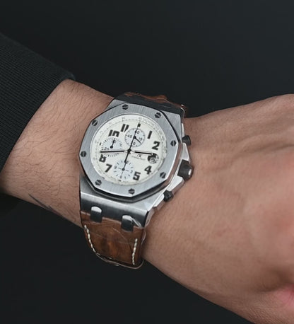 Audemars Piguet Royal Oak Offshore Stainless Steel "Safari" Chrono Steel 42mm (with 2006 papers) Ref. 26020ST.OO.D091CR.01