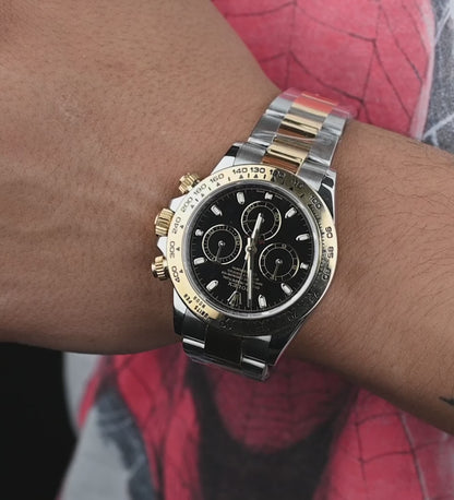 Rolex Daytona 40mm Two Tone Yellow Gold & Steel, Black Dial Ref. 116503