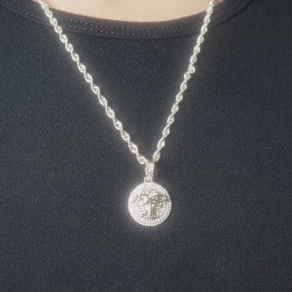 10k Yellow Gold Medusa Head Diamond Pendant 0.52 ctw