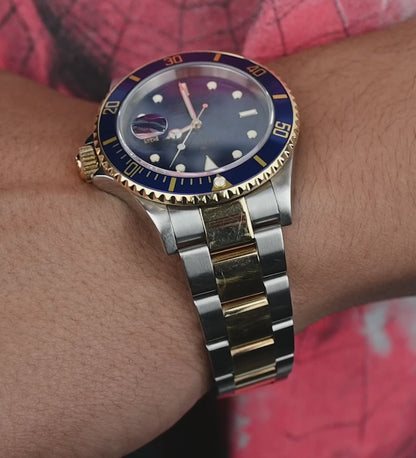 Rolex Submariner Two Tone Yellow Gold, Blue Dial 40mm Ref. 16613