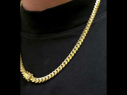 10k-14k Gold Miami Cuban Link Chain - Solid (3-7mm)