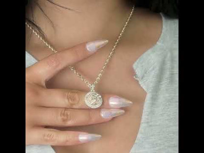 10k Yellow Gold Medusa Head Diamond Pendant 0.52 ctw