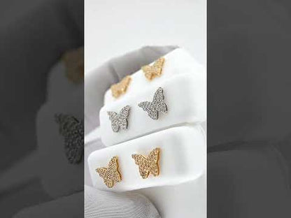 14K Gold Diamond earring 0.38 CTW