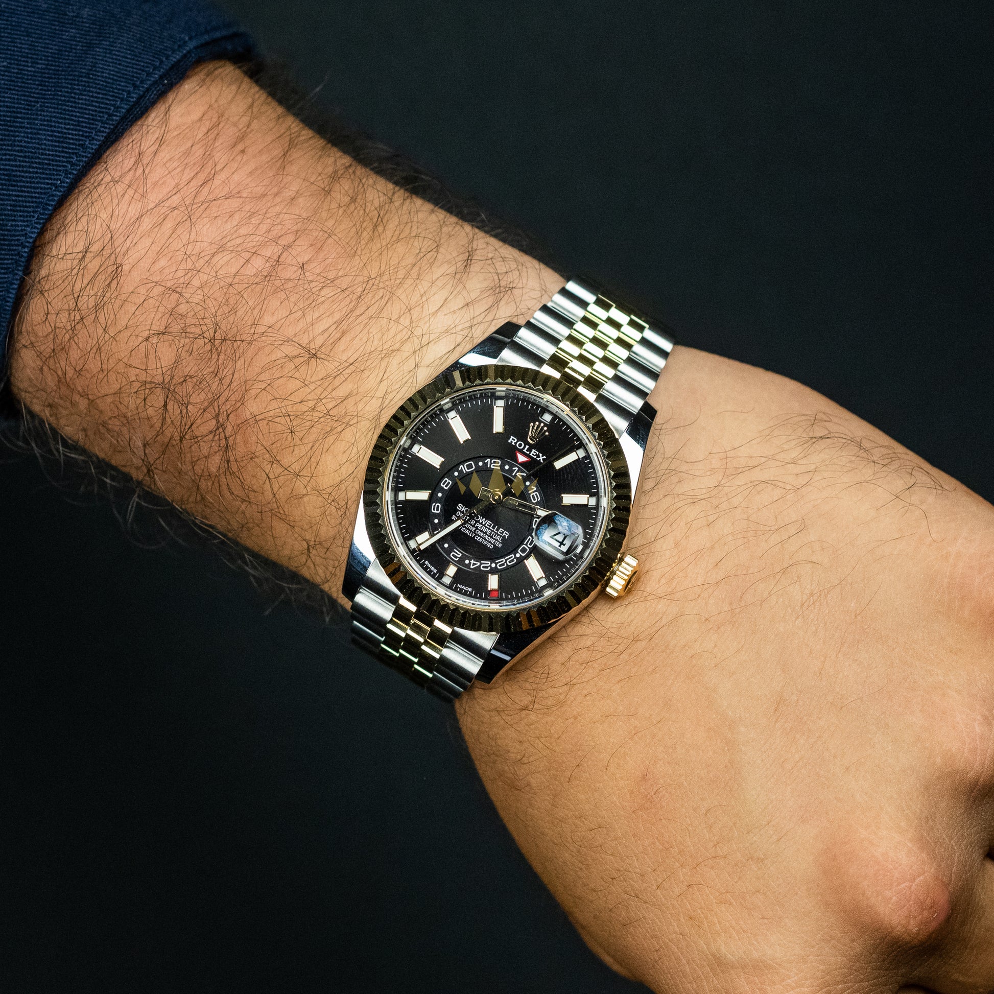 Two Tone Sky Dweller Jubilee Rolex Sky-Dweller 42mm Two-Tone 18K