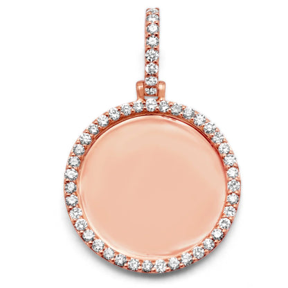 10K/14K Gold & Diamond Custom Picture Pendant 0.45-3.25ctw