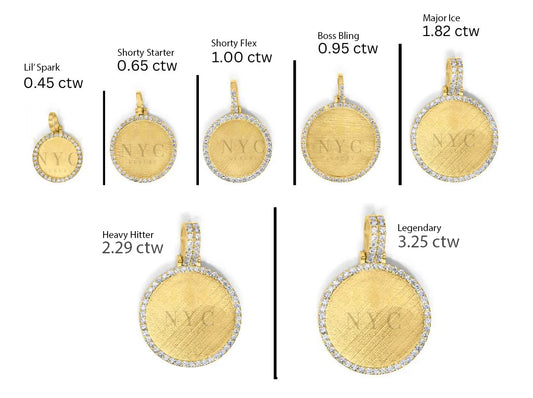 10K/14K Gold & Diamond Custom Picture Pendant 0.45-3.25ctw