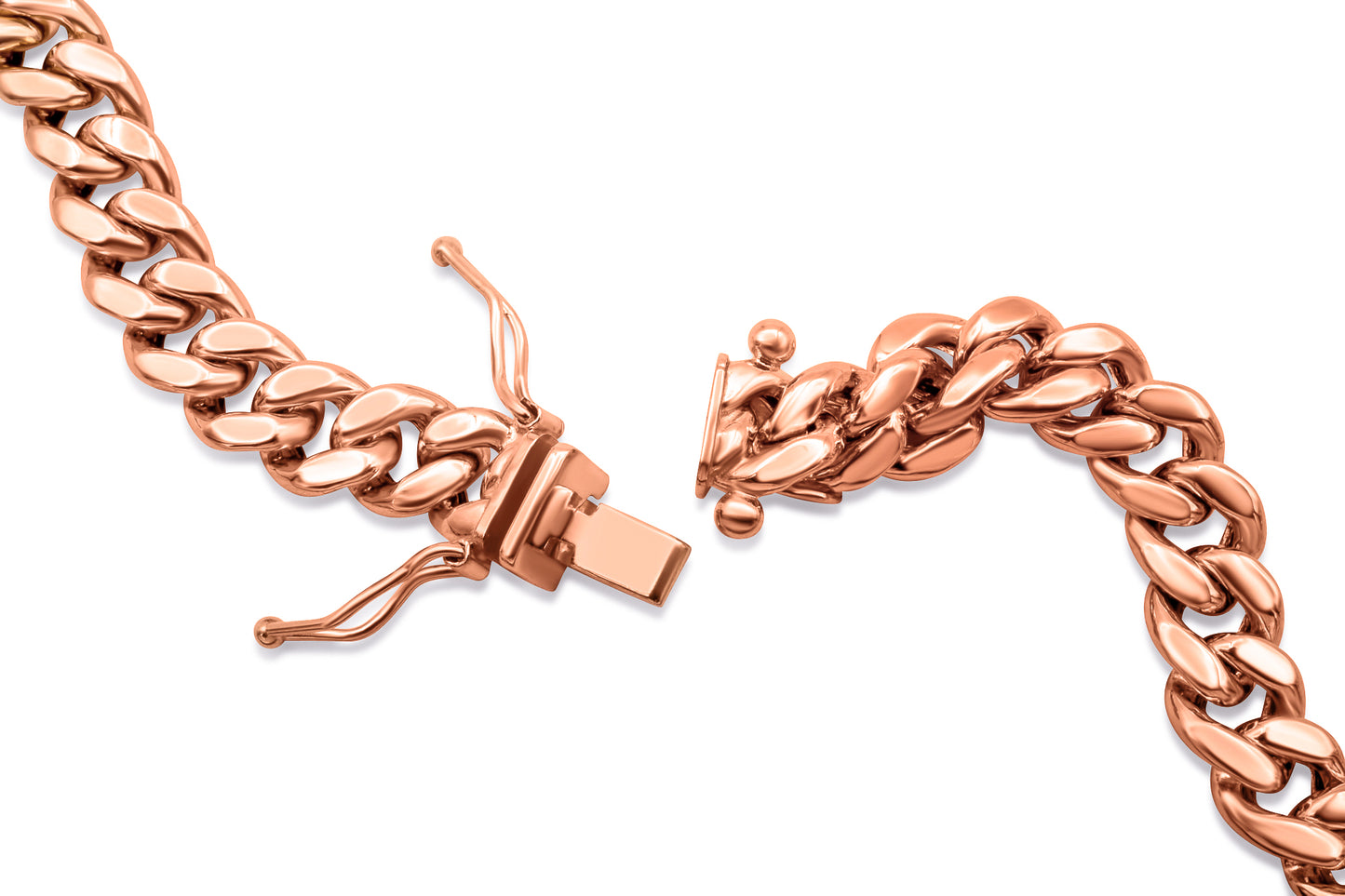 10K Hollow Rose Gold Cuban Chain 5.5mm