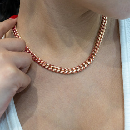 10K Hollow Gold Cuban Chain 7.5mm