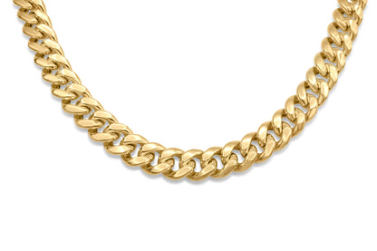 10K Hollow Gold Cuban Chain 7.5mm