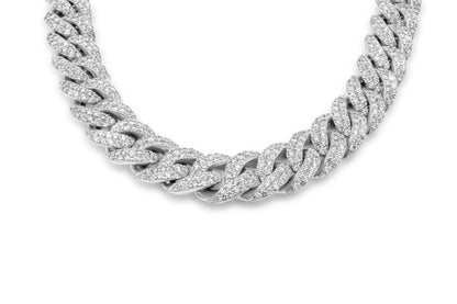 10k Rose Gold Diamond Cuban Chain 10mm 23.00 ctw