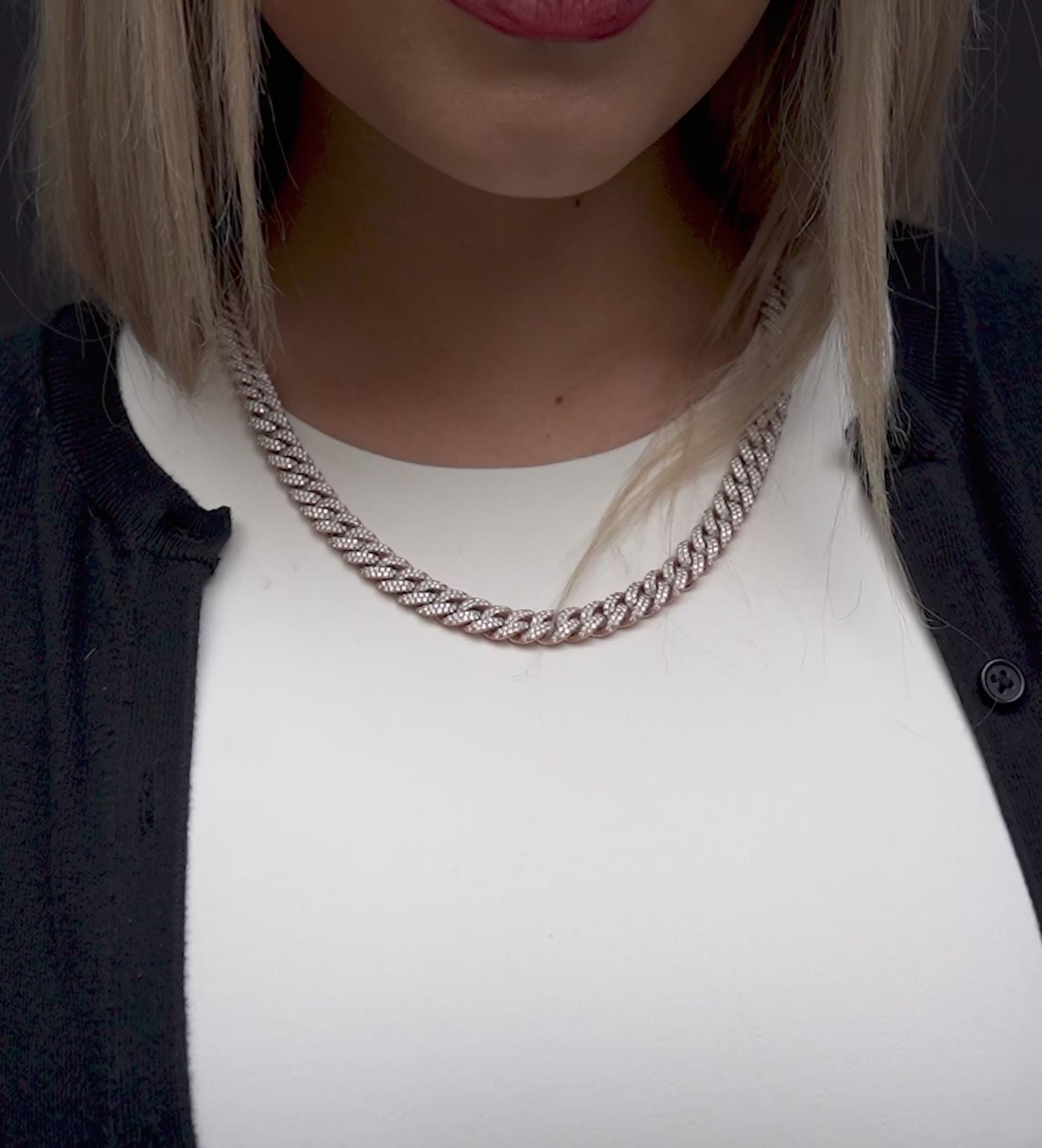 10k Rose Gold Diamond Cuban Chain 10mm 23 CTW