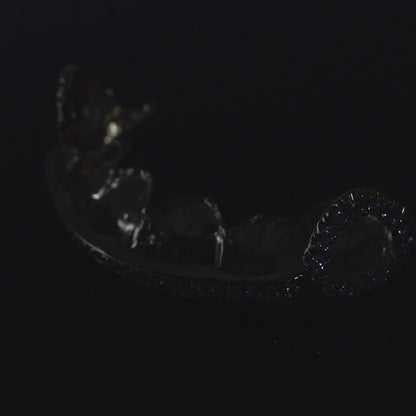 14K Yellow Gold Diamond Row (Top) Grillz