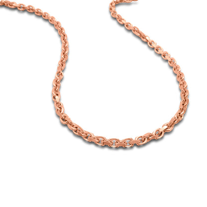 14K Yellow Solid Gold Cable Anchor Link Chain 4.56mm