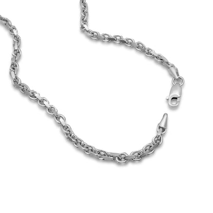 14K Yellow Solid Gold Cable Anchor Link Chain 4.56mm