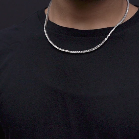 14K Yellow Gold 7-Pointer Tennis Chain