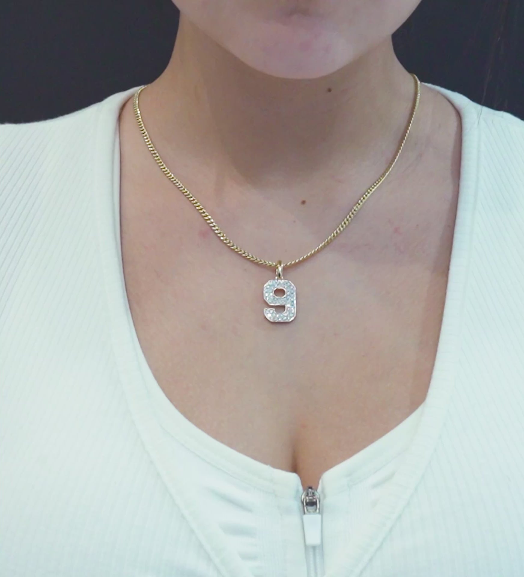 アクセサリー number nine design necklace Number 9 Necklace – Wonther