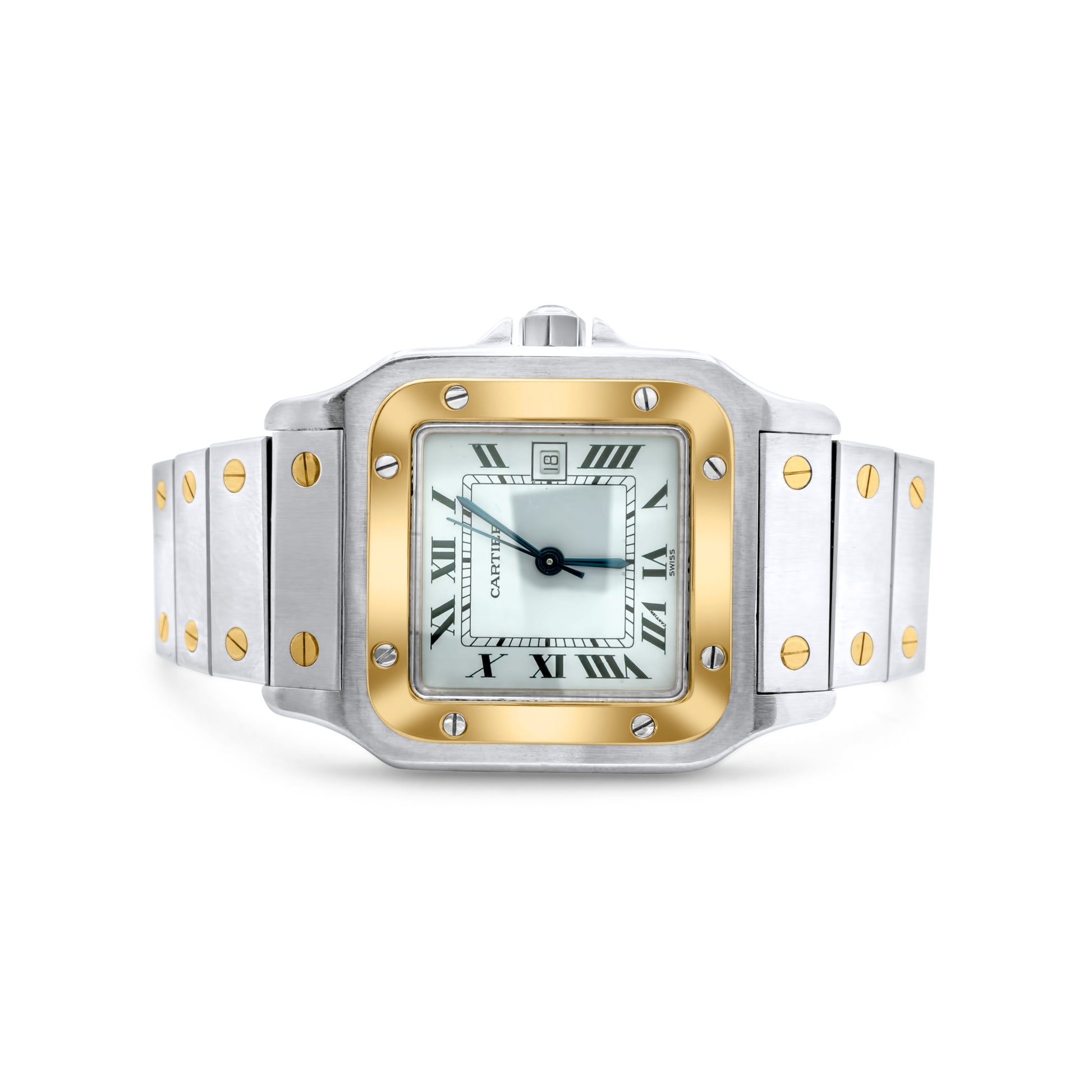 Cartier De Santos Two Tone Watch 33mm W20057C4 – NYC Luxury