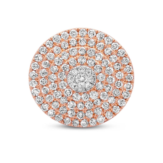 14k Rose Gold Diamond Ring 2.47ctw