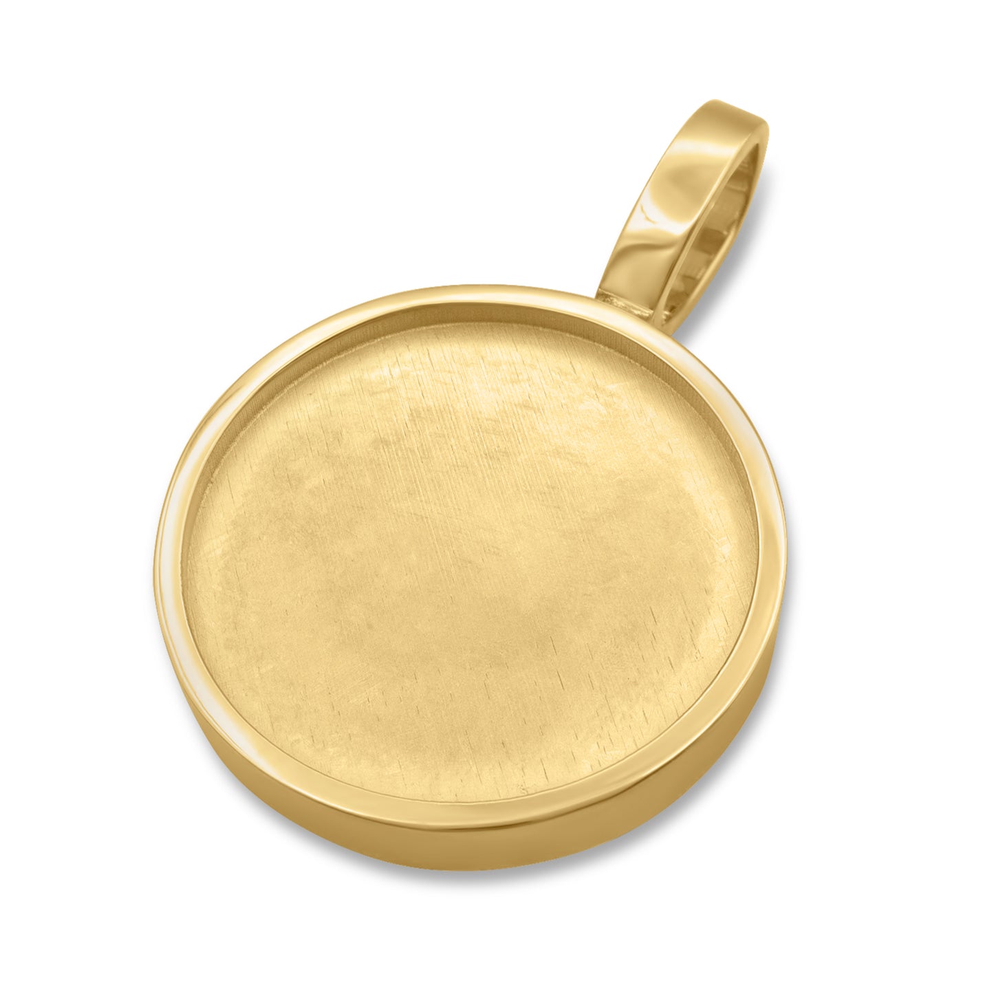 10K Solid Gold Doubled Sided Spinning Picture Pendant