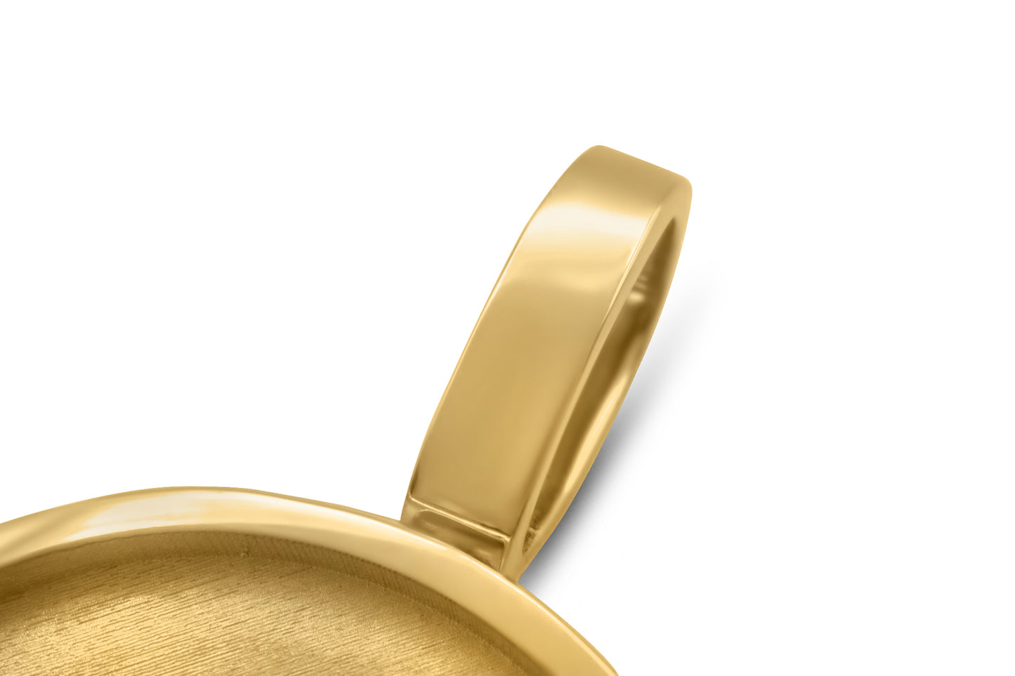10K Solid Gold Doubled Sided Spinning Picture Pendant