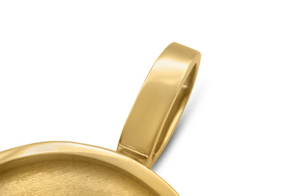 10K Solid Gold Doubled Sided Spinning Picture Pendant