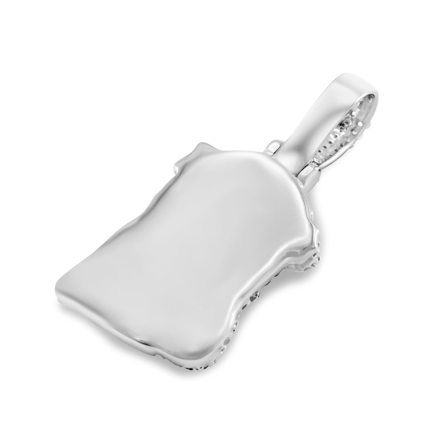 14K Jesus Head Diamond Pendant 0.45 ctw