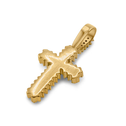 14K Diamond Cross Pendant 0.44 ctw