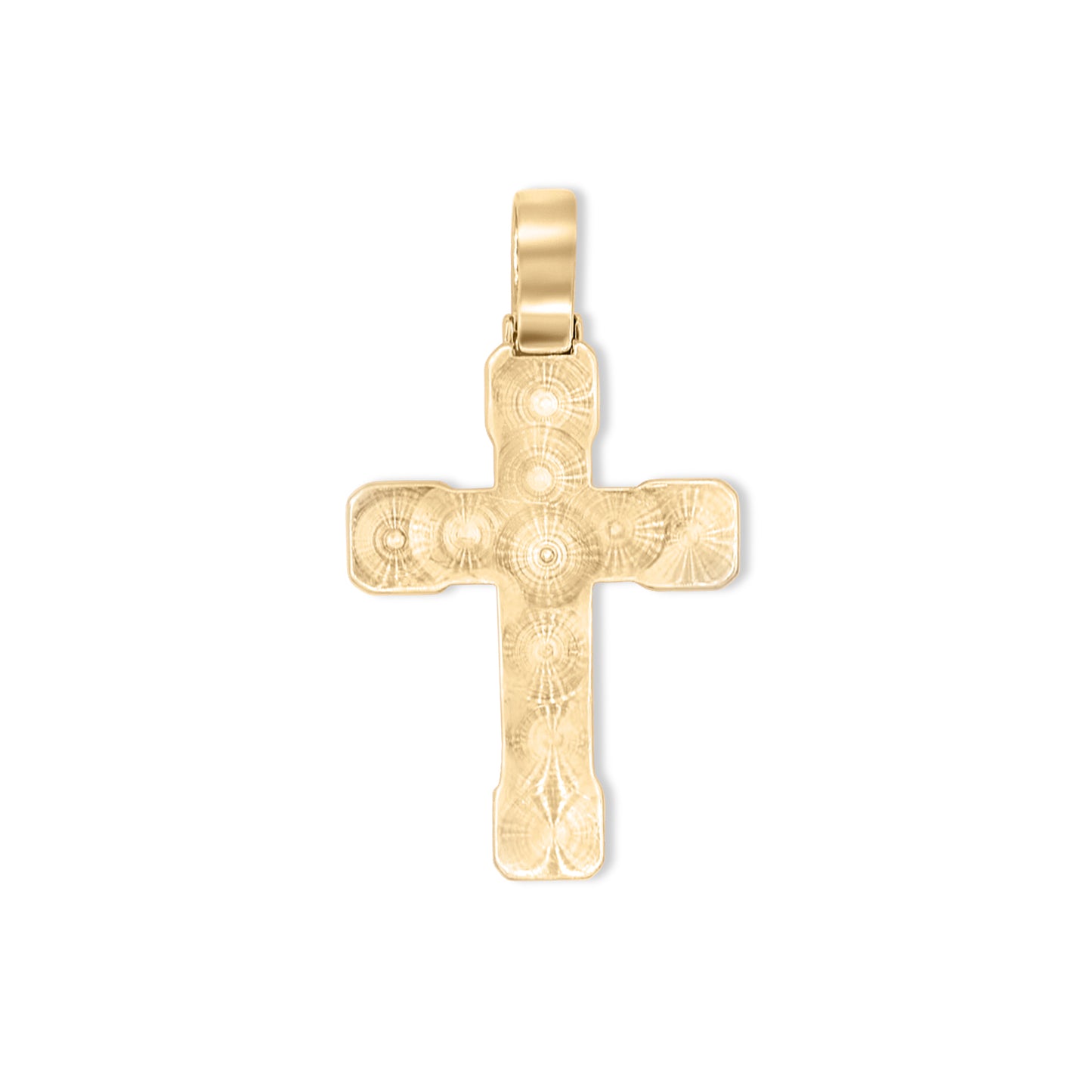 14k Baguette Diamond Cross 4.80ctw