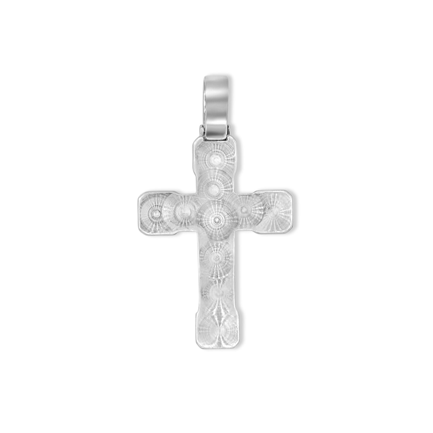14k Baguette Diamond Cross 4.80ctw