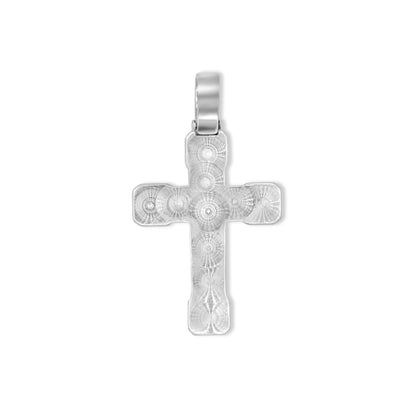 14k Baguette Diamond Cross 4.80ctw