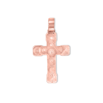 14k Baguette Diamond Cross 4.80ctw