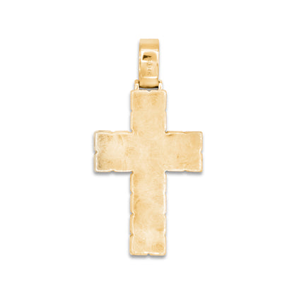 14k Diamond Baguette Cross 6.5ctw