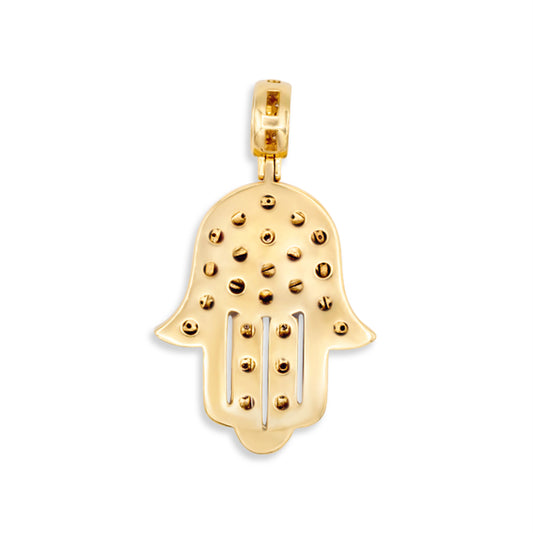 14k Solid Gold Diamond Hamsa 2.90ctw