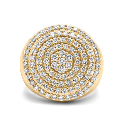 10k Yellow Gold Pinky Diamond Ring 1.83ctw