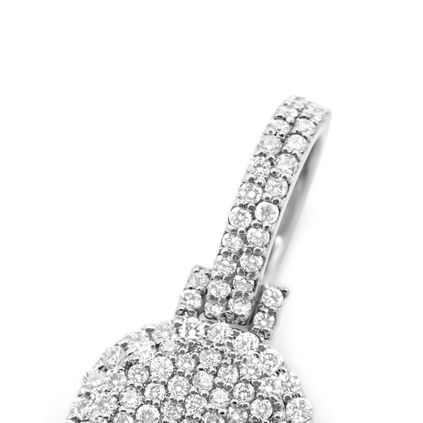 10k Solid Gold Diamond Hamsa 0.81ctw
